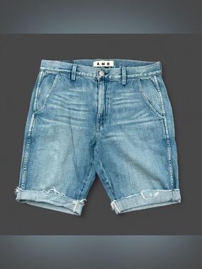 AMO blue denim shorts size 29 #denim #summer